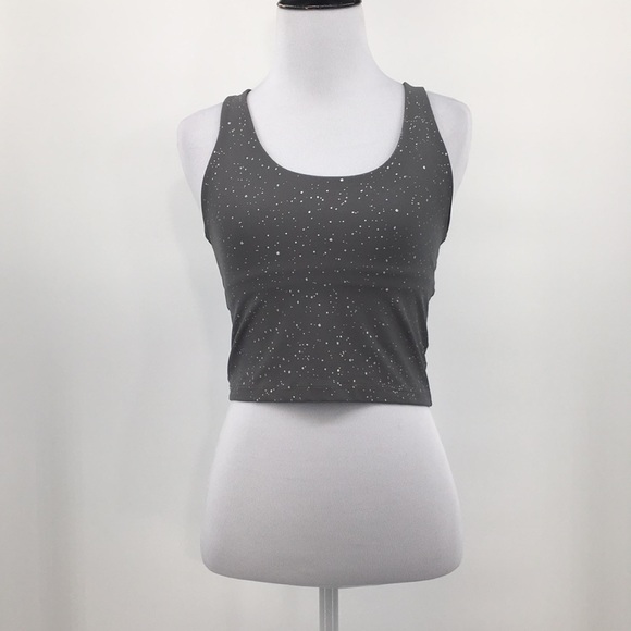 Beyond Yoga Gray Paint Splatter Leggings Tank Top Set Womens Small Gym Workout - Picture 2 of 16